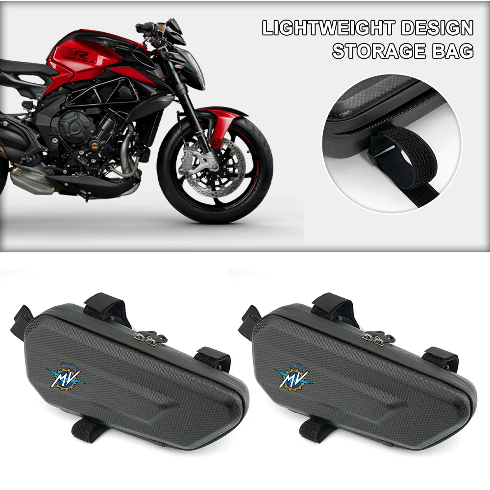 Easy To Clean Large Capacity EVA Motorcycle Saddle Bag Tool Bag For MV Agusta 675 800 Brutale 800 1000 Turismo Veloce RC