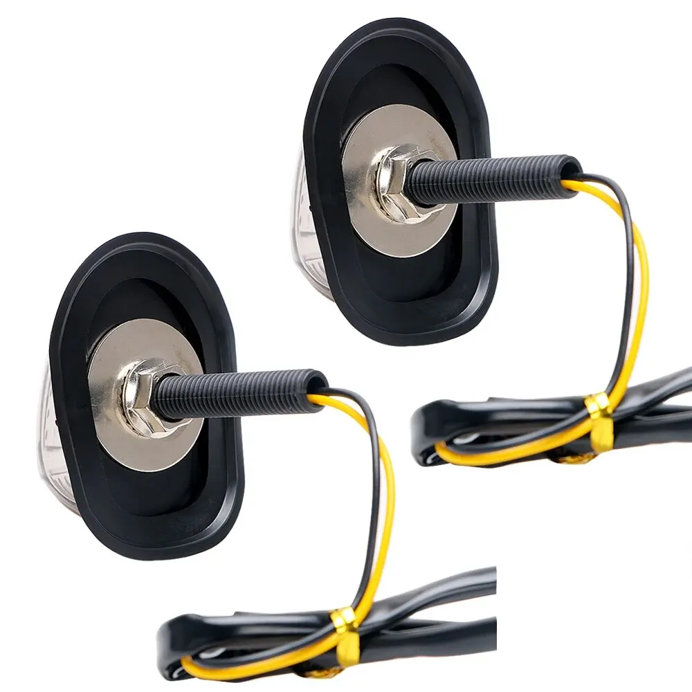 Motorcycle Turn Signal 9led Piranha Turn Light Recessed Lamp in Stock Black Riding 273 image 2