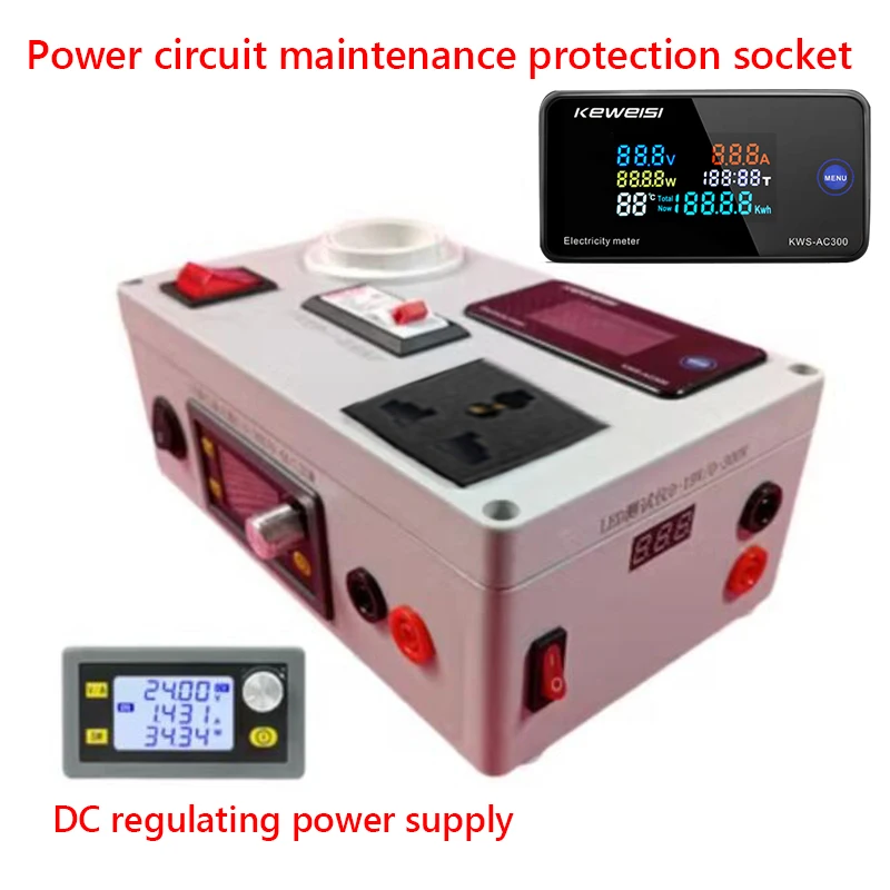 Switching power supply maintenance socket LED lamp maintenance protector voltage, current, power measurement and detection