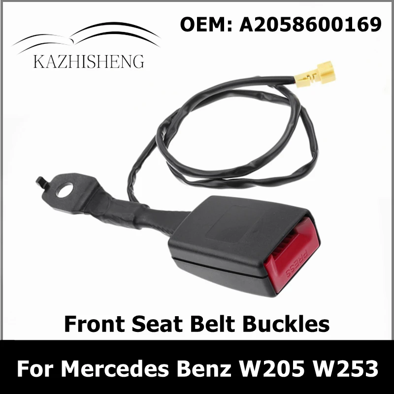 A2058600169 Front Seat Belt Buckles for Mercedes Benz W205 C180 C200 C260 W253 GLC200 GLC250 GLC300 2058600169