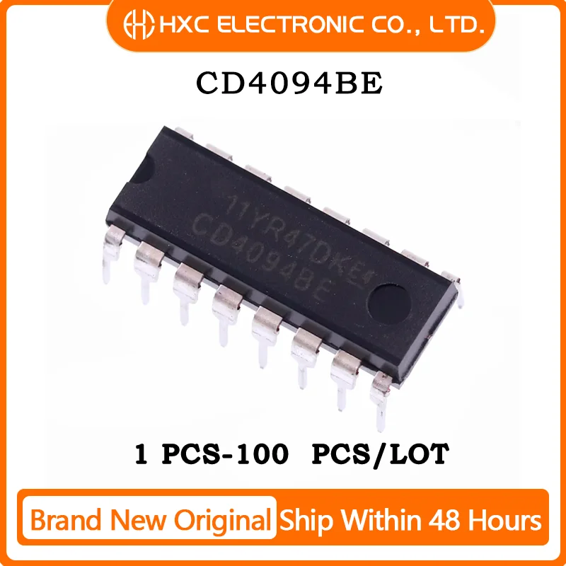 10PCS/100PCS CD4094BE HEF4094BP HCF4094 CD4094 IC BUS REGISTER 8STAGE 16-DIP 100% New Original Chip