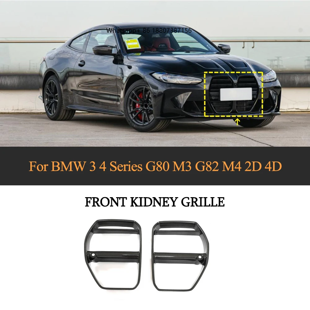 

Carbon Fiber Facelift Upgrade 2020-2022 forBMW G8X M3 G82 M4 Competition G83 Front Grille Grill Exterior Accessory for G80