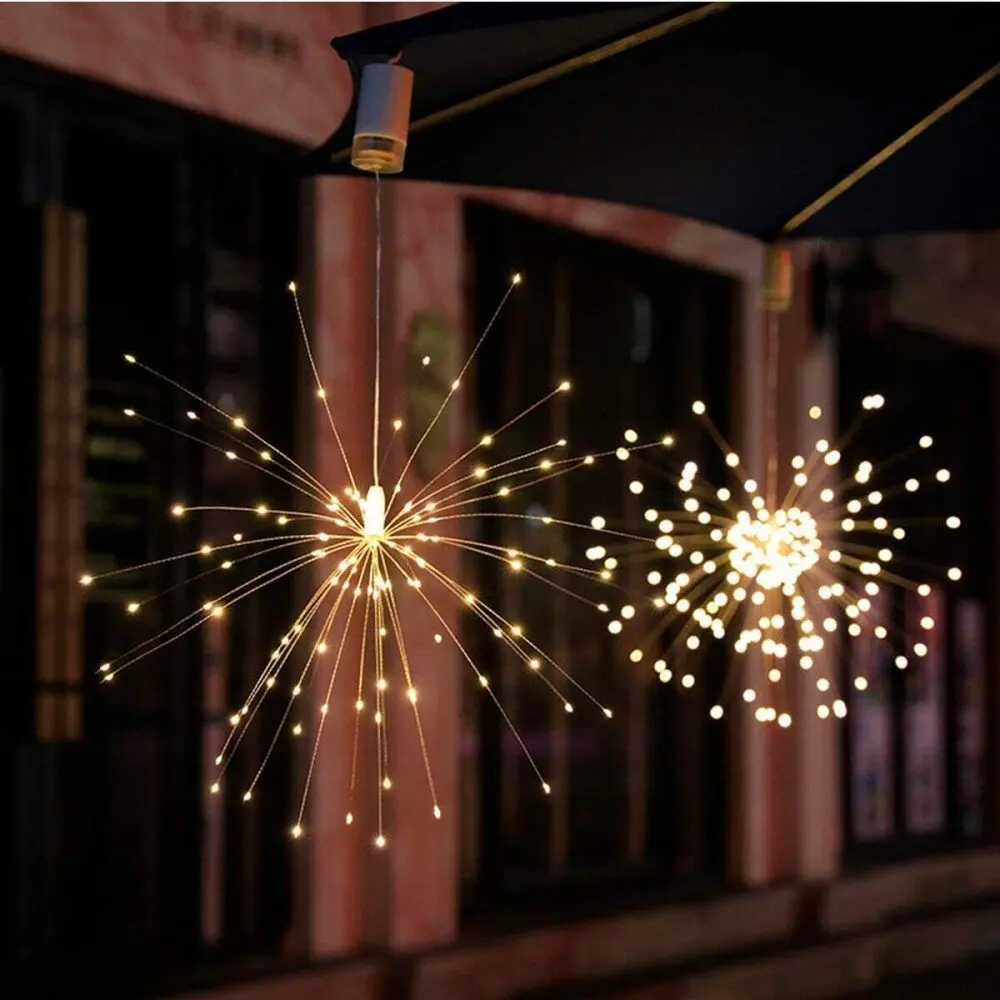 Hanging Firework Light 8 Mode Remote Control Battery Powered Fairy Light,Decoration Lights For Garden,Yard,Holiday,Wedding,Party