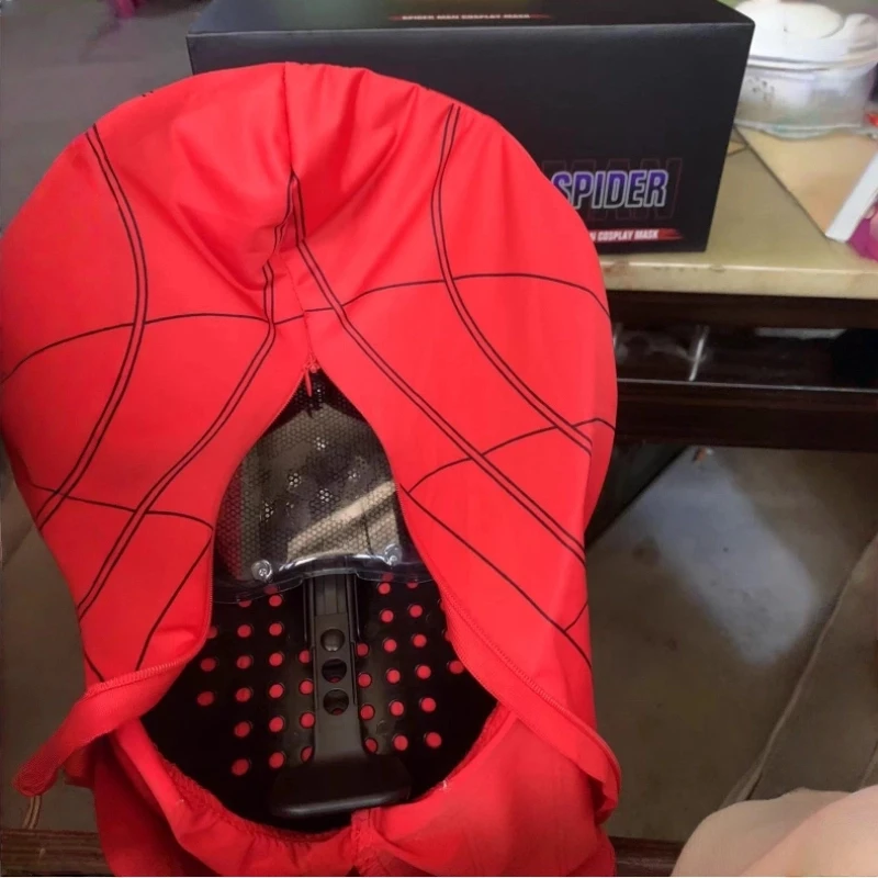 

Человек-паук, косплей, экспедиционный шлем, маска Человека-паука, роскошный шлем с дистанционным управлением, подвижная маска для глаз, модель украшения, подарки на Хэллоуин для детей