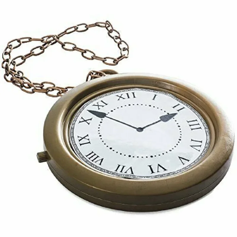 

Alice In Wonderland Mr. rabbit's Pocket Watch Bronze Wall Watch Cosplay Props Role-playing Accessories
