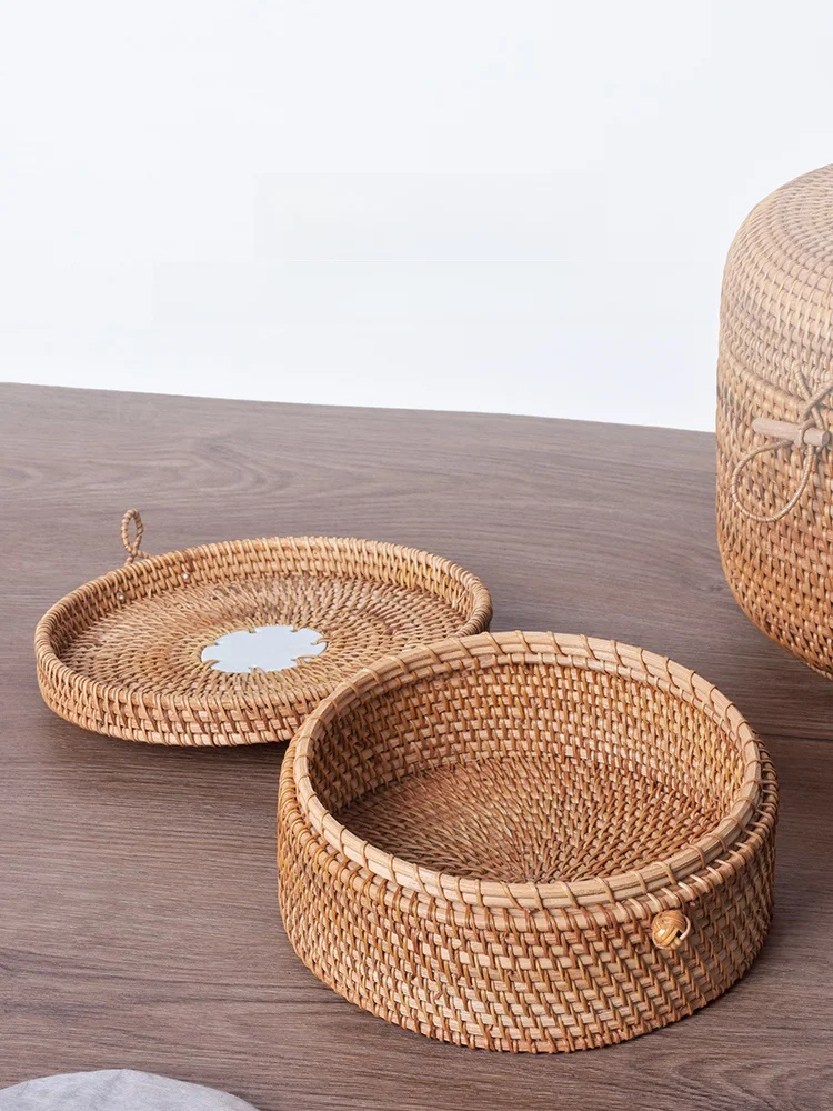 wicker-desktop-snack-storage-basket-with-lid-fruit-pumpkin-seeds-dry-fruit-tray-needlework-organizer-box-household-storage-ut