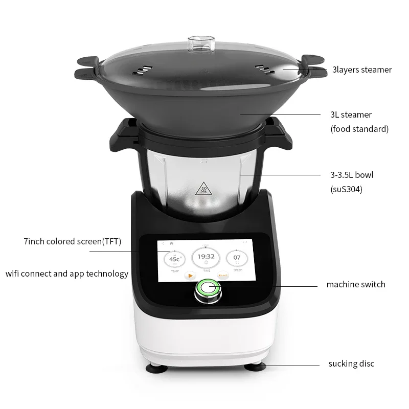 2025 Multifunctional Multiple Intelligent Modes Bimby Thermomixer Cooking Robot de Cocina