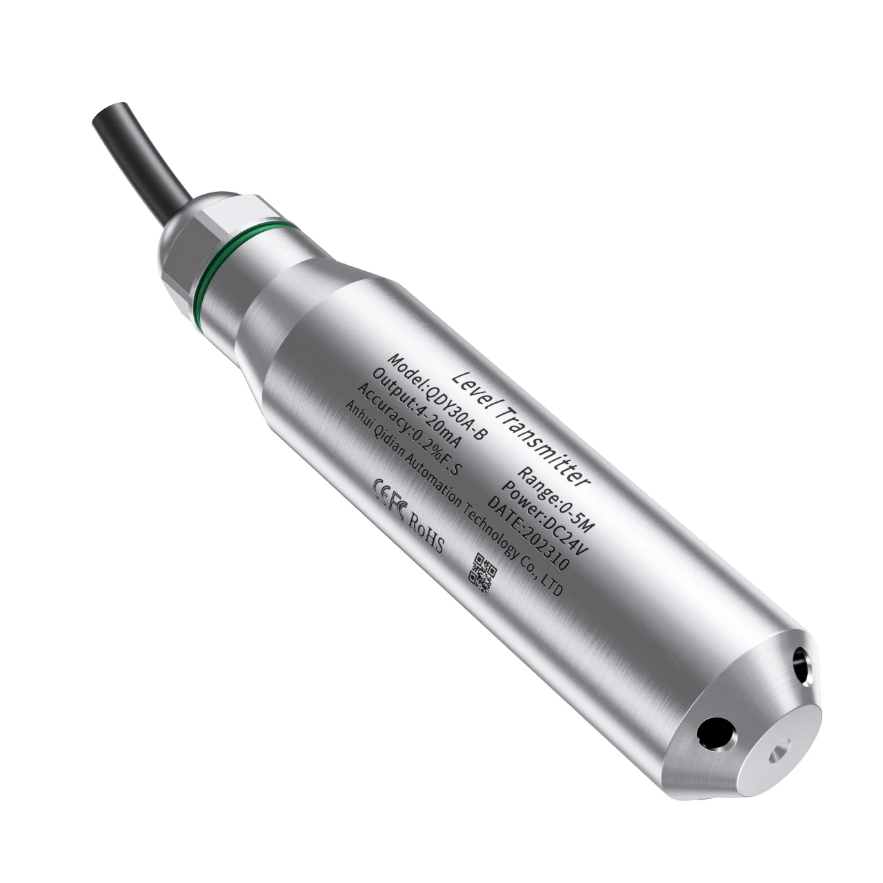 Imagem -02 - Transmissor de Nível Líquido Hidrostático Transdutor de Nível Líquido Sensor de Nível de Água Rs485 420ma 010v 2m 5m 10m 15m 20m