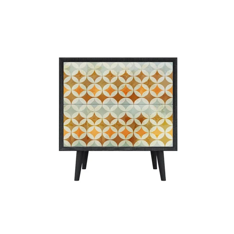 American Retro Solid Wood Locker Double Storage Small Bedside Table Simple and Light Luxury Storage Cabinet Side Table