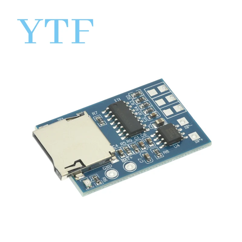 TF-Karte MP3-Decoder-Board-Modul 3,75 V Lithium-Batterie-Netzteil mit 2 W Mixed Mono Memory Playback-Funktion