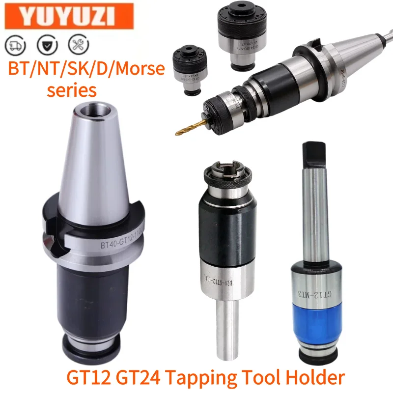 BT30 BT40/50 NT30 SK30 MT2 MT3 MT4 Telescopic Tapping Tool Holder GT12 GT24 Expandable Tap Chuck Overload Protection Tool Holder
