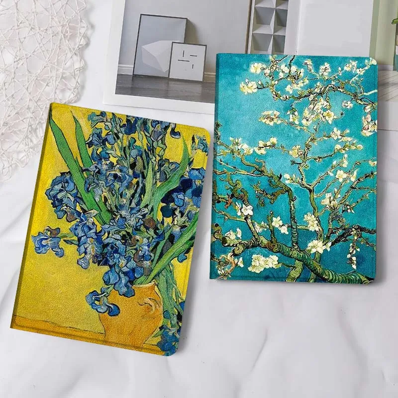

Oil Painting Flower Art Popular Gift For iPad Pro Air Mini 2 3 4 5 6 7 6th 7th 10th 11th 10.2 9.7 10.5 11 Foldable Tablet Case