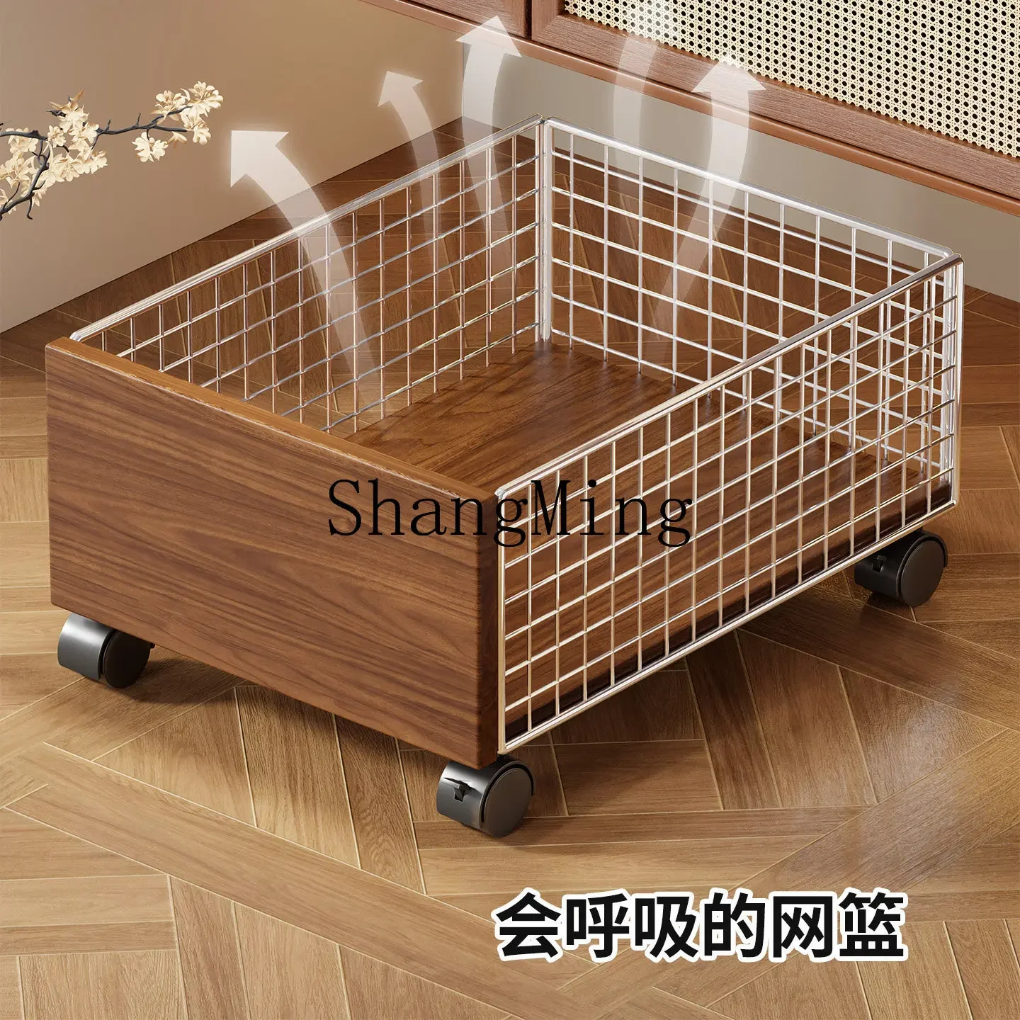 CL Toilet Cart Under Cabinet Bathroom Movable Storage Rack Toilet Multifunctional Laundry Detergent Storage