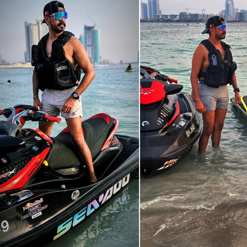 Daiseanuo Men Professional Multi-functional Life Fishing Vest Outdoor Sports Fishing Tackle Fly Swimming Adjustable Buoyant Vest