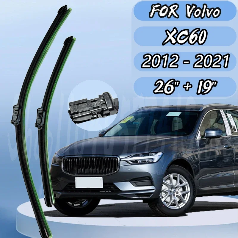 

Blades Windshield For VOLVO XC60 2018 2019 2020 MK2 Front Windscreen Wipers Car Accessories MK2 RDesign 26"+19"