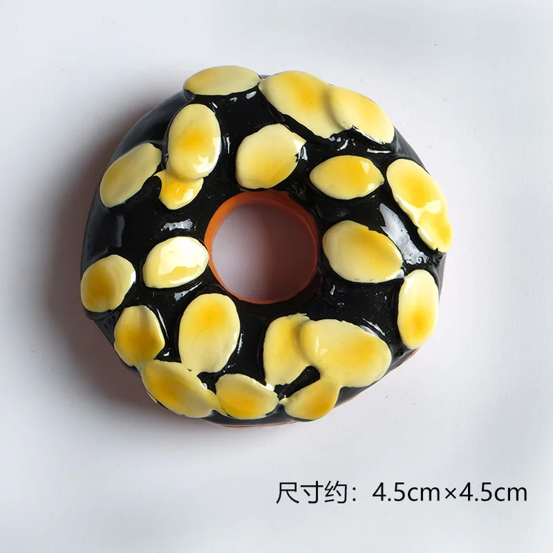 Kawaii Resin Mini Diy Donuts Miniature Flatback Embellishments Scrapbook Supplies Materials Cabochons Figures Crafts Items