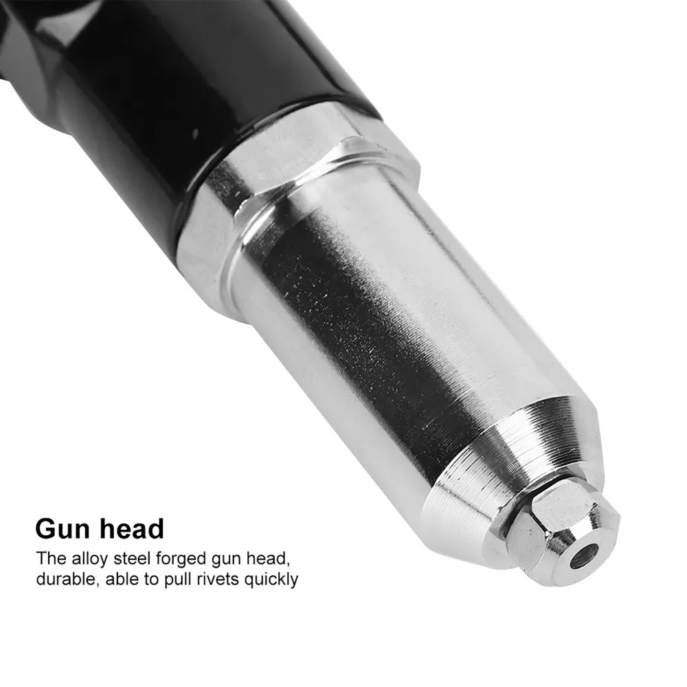 4つのリベットヘッド付き穴あけ、フライス加工、彫刻作業用24mm-32mm-40mm-48mm滑り止めハンドルリベットガンアダプターキット