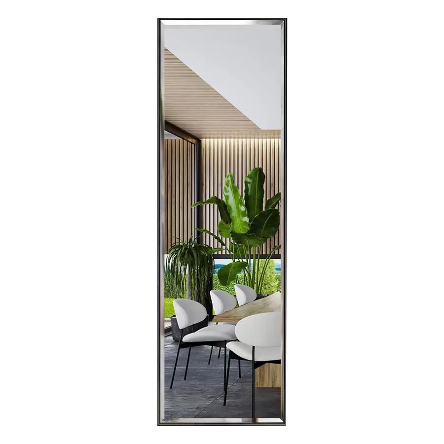 

14x48 Inch Full Length Mirror Wall Mounted, Large Body Door Mirror with Rectangular Framed for Bedroom Bathroom Living Room Deco