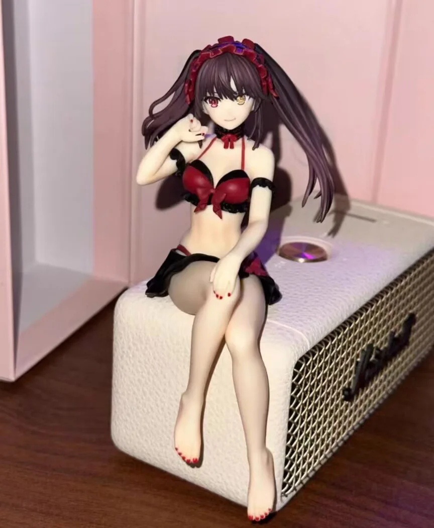 

15cm 100% genuine Lowest promotional price Japanese original anime figure Tokisaki Kurumi swimsuit action figure