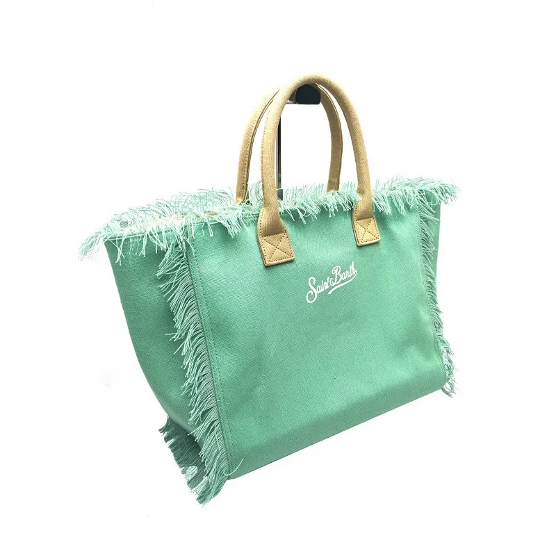 Large Capacity Casual Travel New Ladies Bag Handmade Pure Color Tassel Handbag Light Luxury Comfortable Trendy Fashion Bag