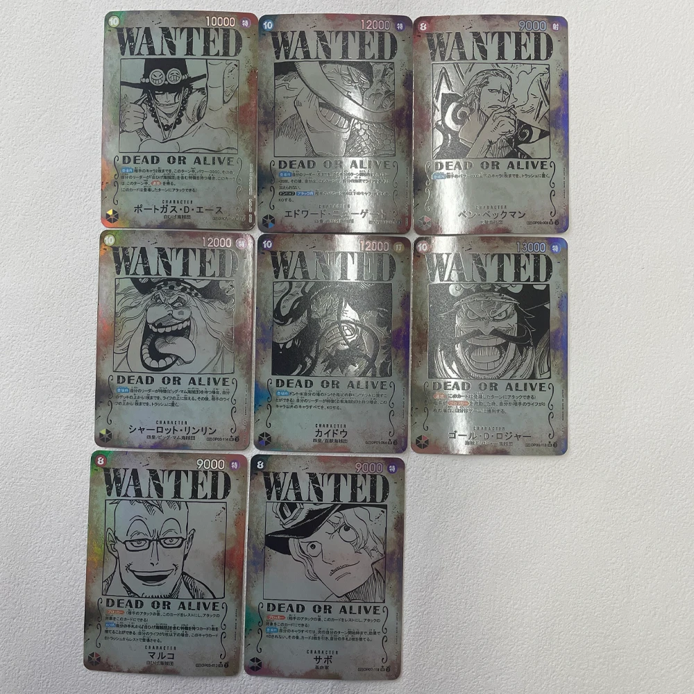 One Piece Monkey D. Luffy-Portgas D ZanGol D Roger Trading Card Homemade Zones Xtreme Wanted Toys Christmas and Birthday Gif
