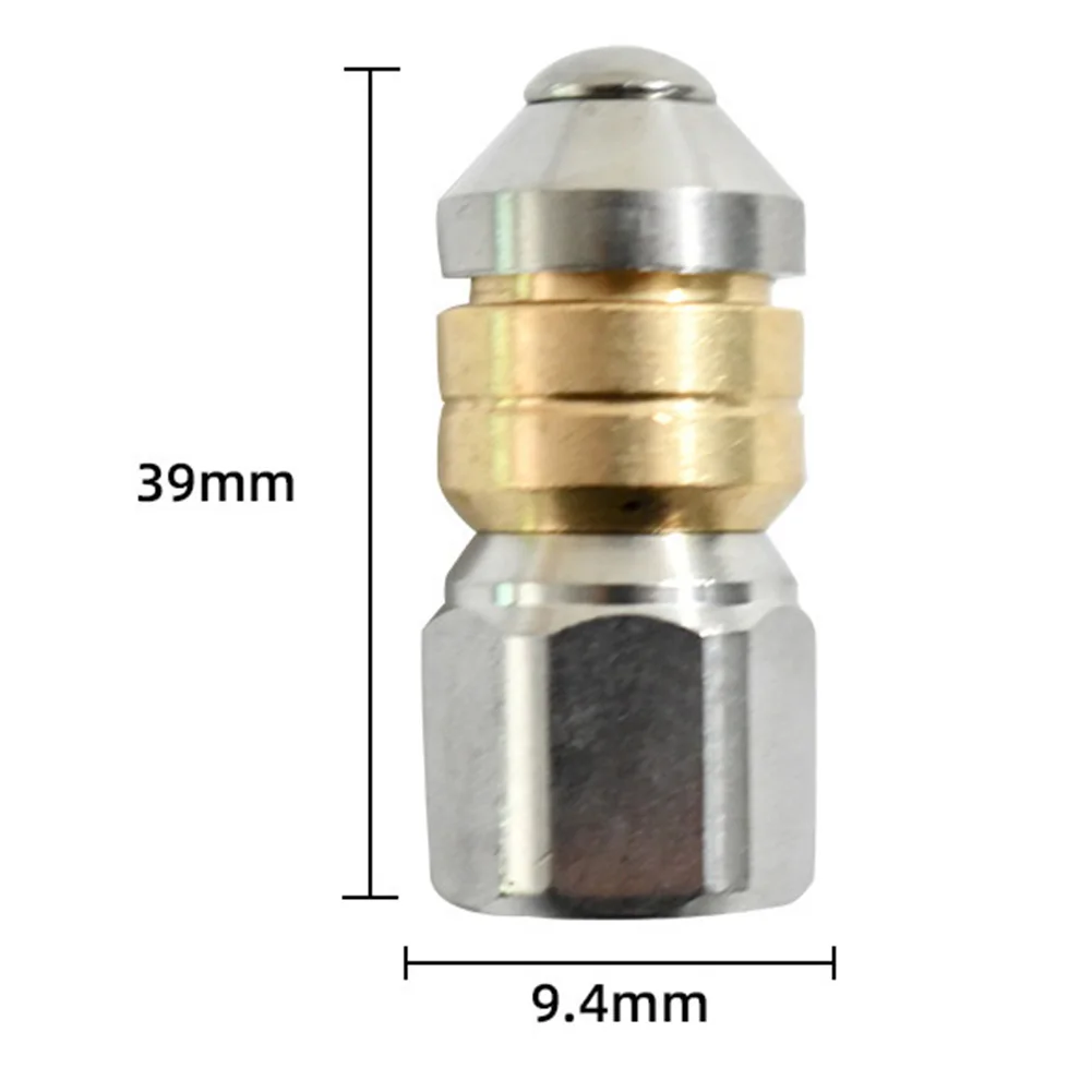 2 in 1 Pressure Washer Nozzle Set Stainless Steel Brass for 1/8 Inch Thread Compatible with Most Electric and Gas Washers