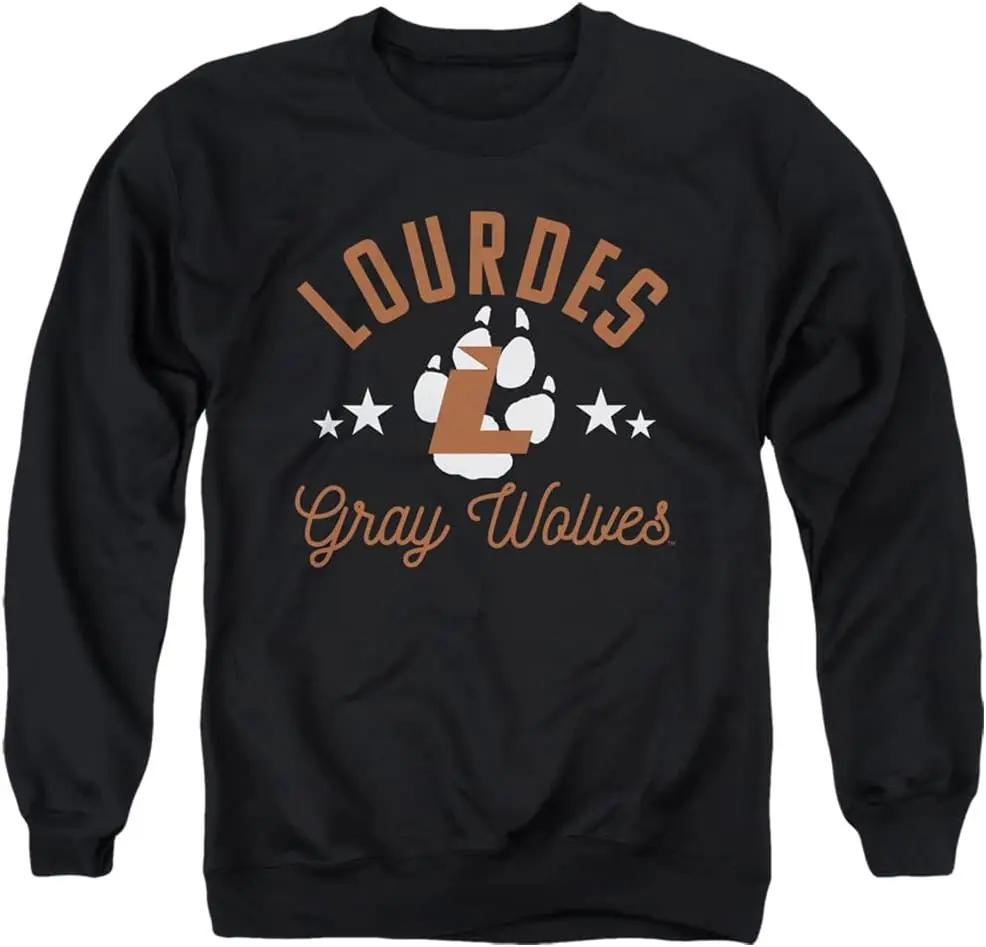 

LOGOVISION Официальная толстовка унисекс с круглым вырезом для взрослых Lourdes University Grey Wolves