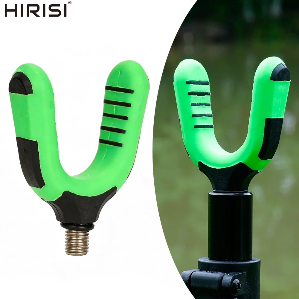 Hirisi Anti-Rutsch Gummi-Rutenauflagekopf mit 3/8 Zoll Gewinde passend für Rod Pod Bank Stick Buzz Bar Karpfenangel-Rutenstütz-Zubehör – Detail 1