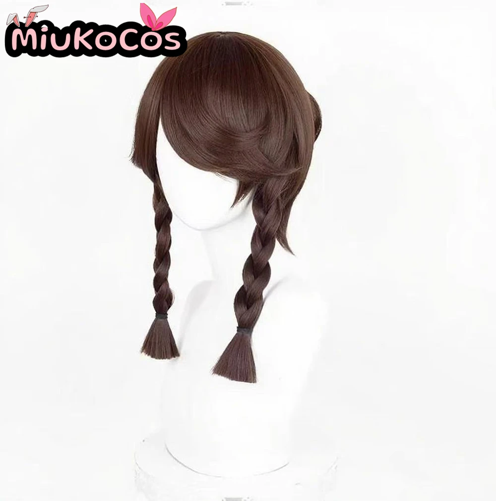 متوفر البستاني إيما وودز ينتظر للرياح شعر مستعار تأثيري MiukoCosplay لعبة الهوية الخامس شعر مستعار تأثيري