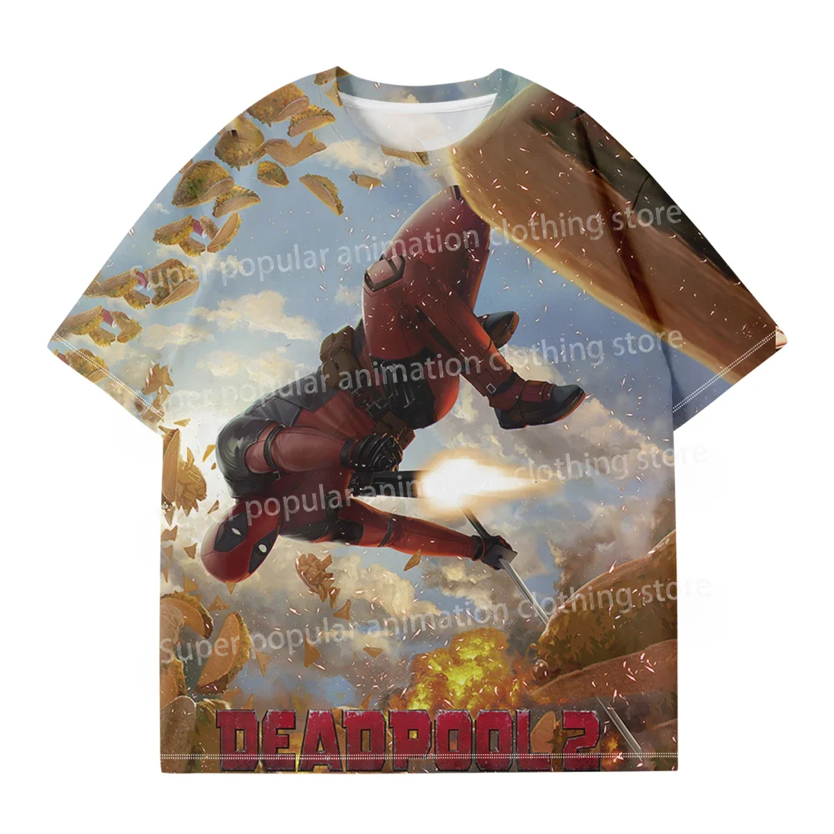 مينيسو مارفل ديدبول مقابل ولفيرين تي شيرت موضة ثلاثية الأبعاد مطبوعة تي شيرت رجالي الشارع عادية المتضخم تيز الرياضة الاطفال/الكبار بلايز