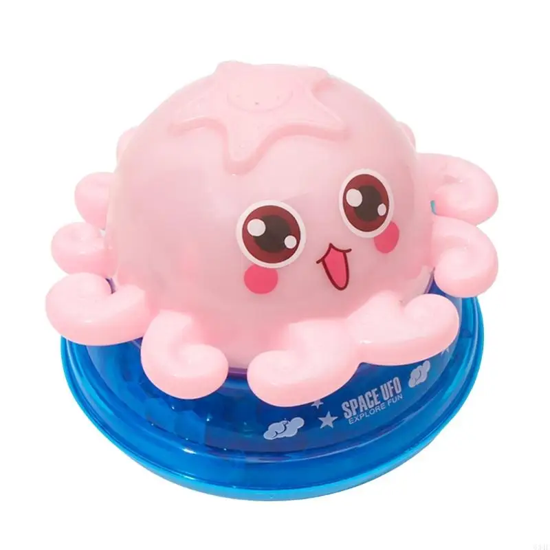 634F Baby Bath Toy Electric Water-Jet Obracający Świecający Mała Śliczna zabawka kształcie ośmiornicy