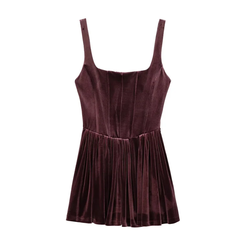 Women's Dress New Velvet Bodycon Mini Dress Autumn and Winter Layering Sexy Fashionable and Comfortable Short Dress