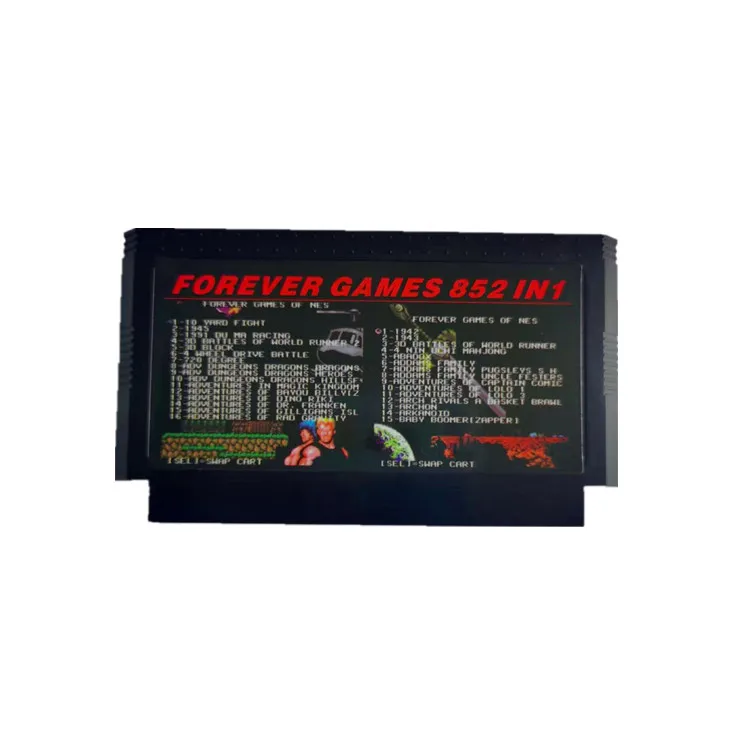 PER SEMPRE DUO GIOCHI DI 852 in 1 (405 + 447) Cartuccia di Gioco per 60 Spilli gioco Carrello, totale 852 giochi 1024MBit Chip Flash in uso