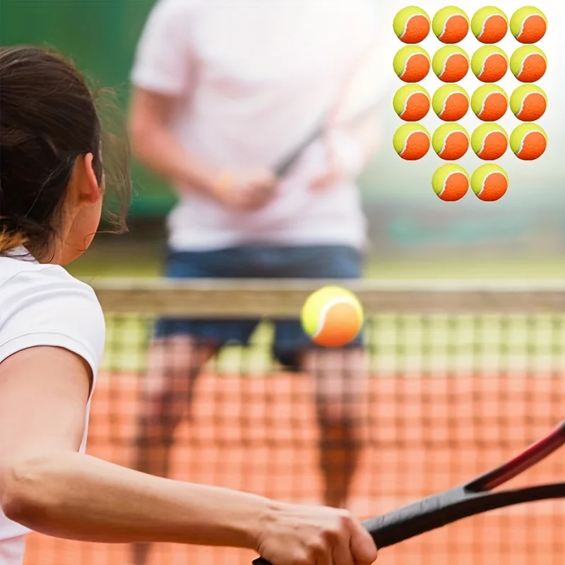 

FINGER TEN 18 Pack Orange Low-pressure Stage Non Pressure Bulk Training Tools Suitable For Novice Tennis Players For Dogs