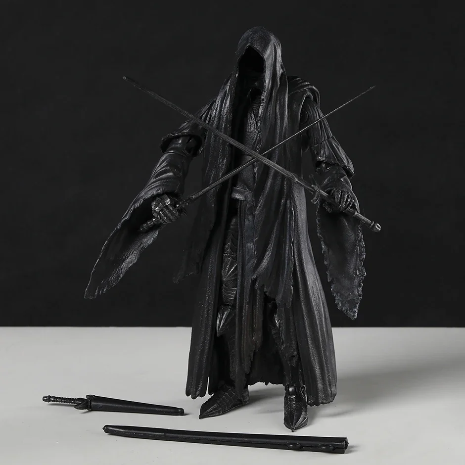 Nazgul Ringwraith Deluxe Action Figure Figurine Collection PVC Model Toy with Sauron Parts