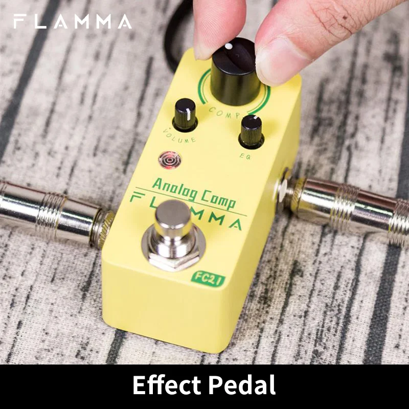 

Педаль компрессора гитарных эффектов FLAMMA FC21 с плавной схемой Attack and Decay True Bypass