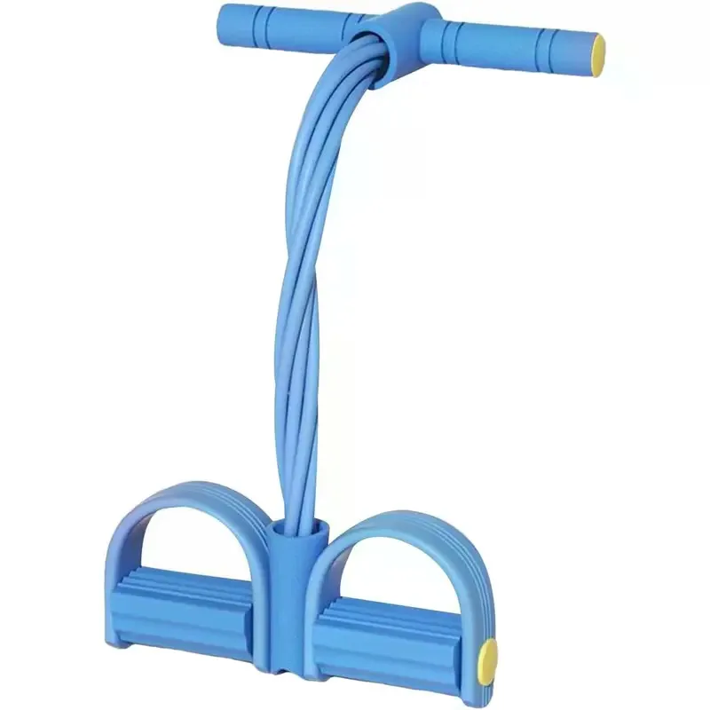 Foot Pedal Resistance Band 8 Tube Sit Up Multifunction Trainer with Handle |   Women Workout Equipment for Gym Fitness Indoor Stretching Outdoor Exercise Abdominal