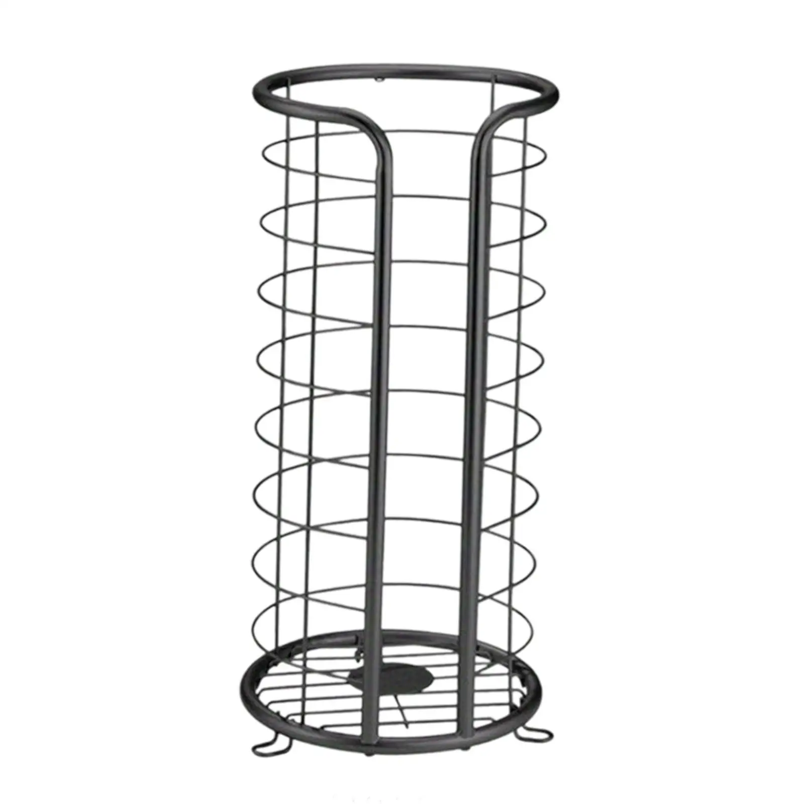 

Toilet Paper Holder Stand Metal Stable Decor Space Saving Rustproof