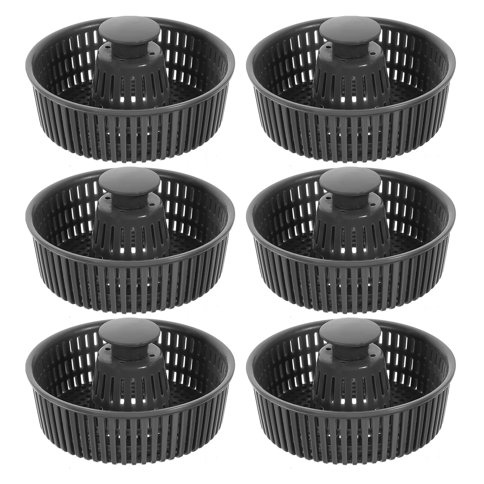 

6Pcs Sink Drain Strainer Basket Plastic Kitchen Sink Filter Convenient Anti-Clog Hair Food Scraps Catcher Kitchen Drain Basket