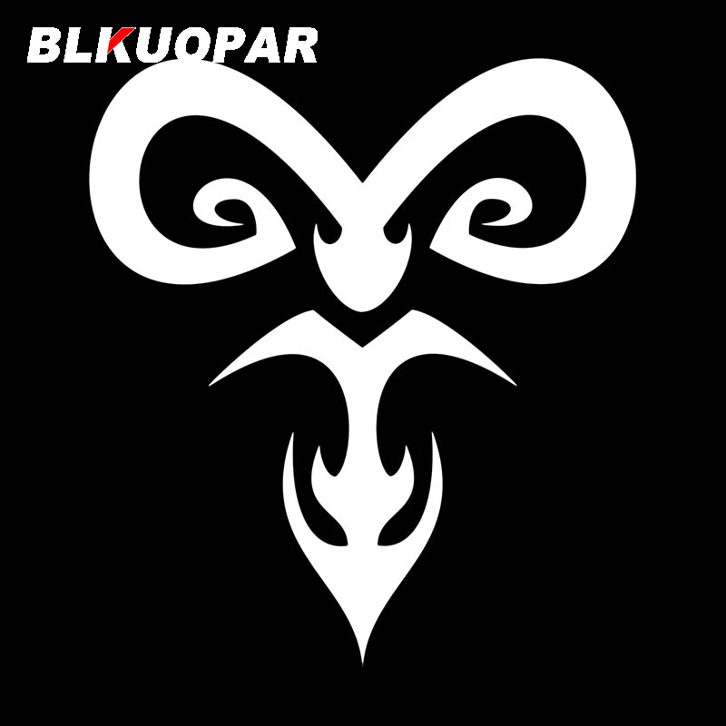 BLKUOPAR Aries Tribal Sheep Car Stickers ATV Personality Decal Waterproof Sunscreen Laptop Refrigerator Graphics Car Lable