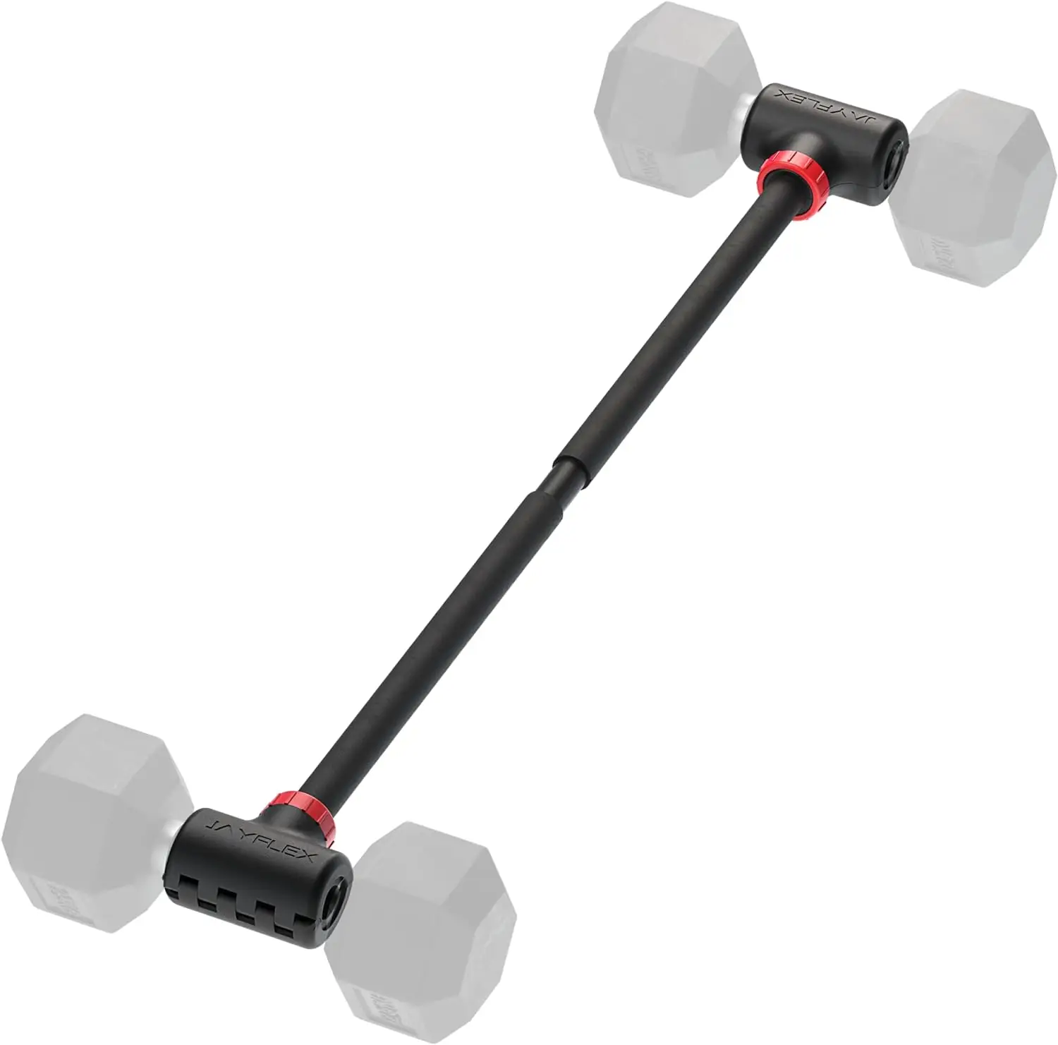 

Hyperbell Dumbbell Converter - Convert Dumbbells to Barbell Set and Kettlebell for Home Fitness - Adjustable & Up to 200 lb Capa