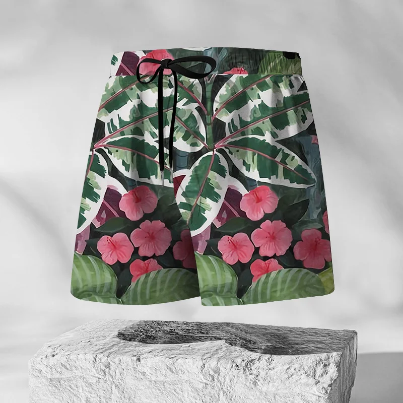 

24 Years Summer Vacation Hawaii Men's Beach Pants, Plus Size Beach Pants, 3D Printed Graphic Shorts, Men's Beach Shorts,