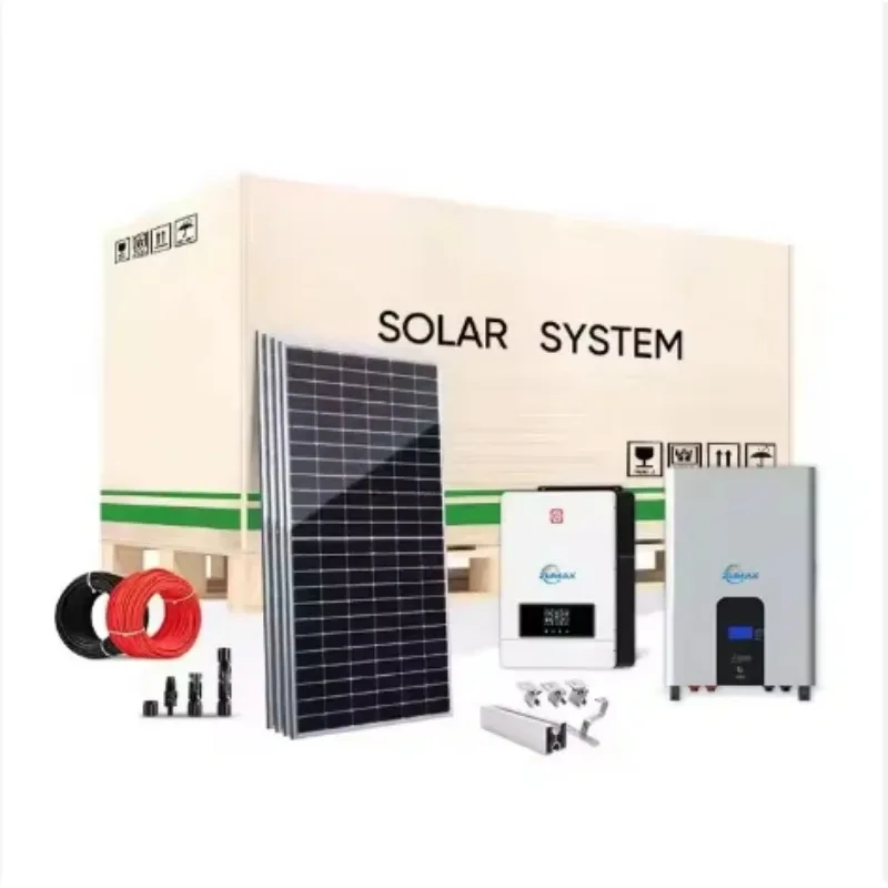 Complete Hybrid Solar Energy Storage System 5KW 10KW 15KW 20KW Off-grid/grid-connected Solar System with Lithium Battery