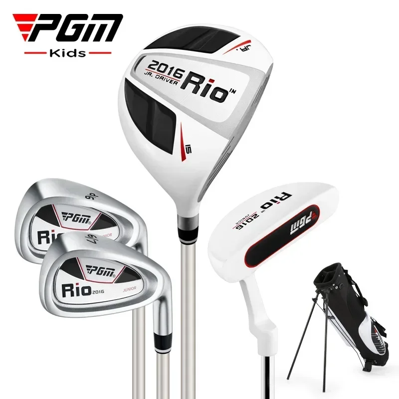 Mazze da golf per bambini PGM, set completo di mazze da golf, set da pratica per principianti per ragazzi e ragazze JRTG004