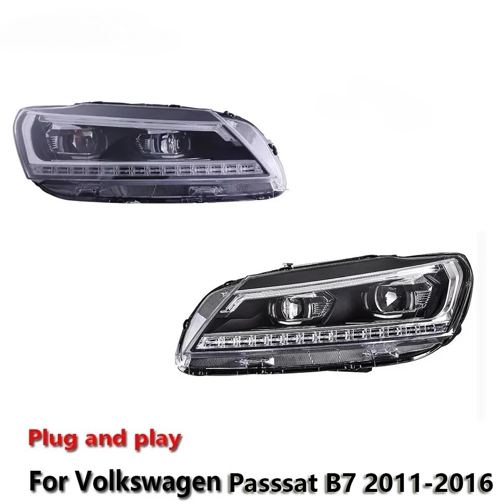 

Car LED Upgrade Headlight Accessories For VW Passsat B7 2011-2016 DRL Brake Turn Signal Lamp Plug and Play