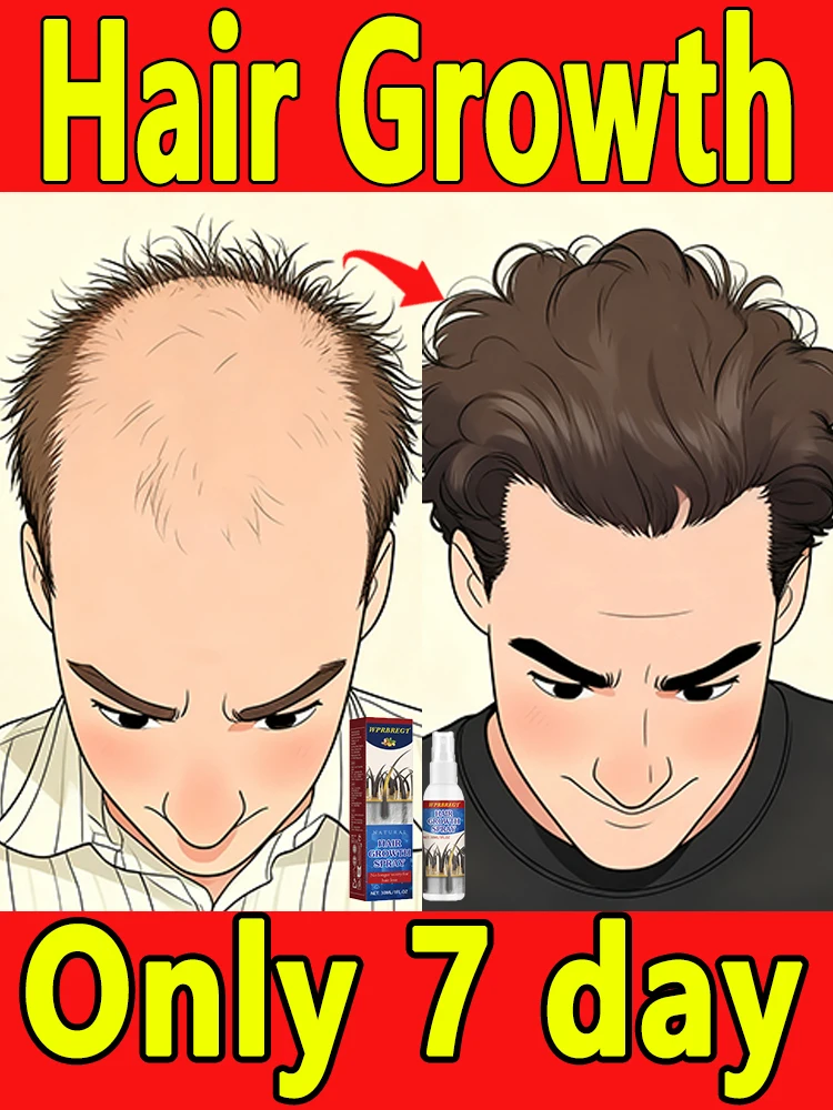 

Fast Hair Growth Spray, Anti Hair Loss Treatment for Men Women, Hair Regrowth Serum for Thinning Hair