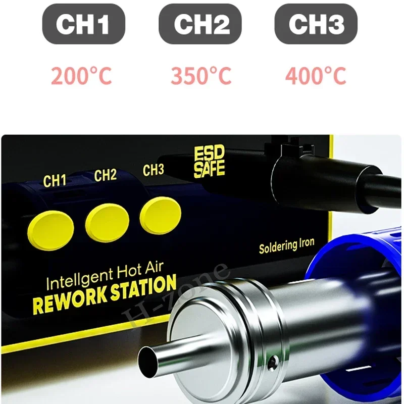 MECHANIC 861DS 2 in 1 Function Intelligent Hot Air Rework Station Air Gun/Soldering Station 1000W Phone Repair BGA Solder Tools