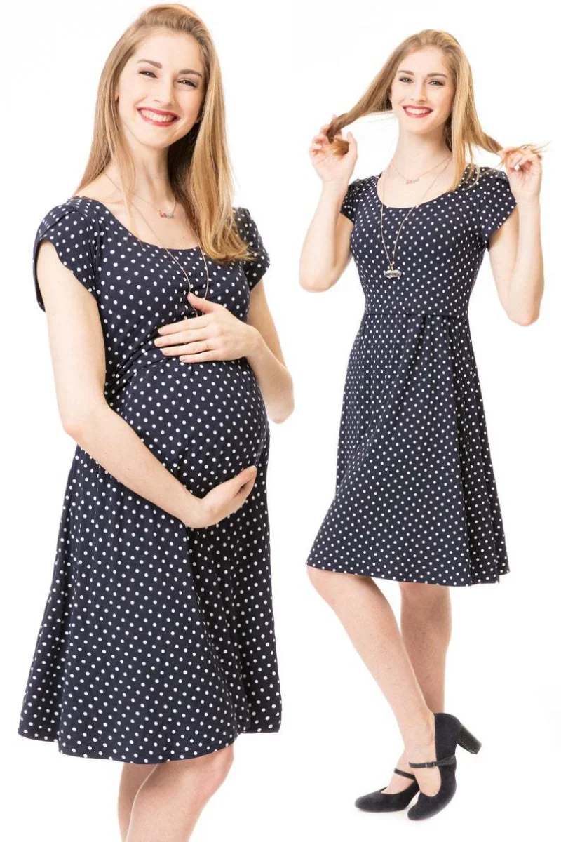 2024 New Short Sleeved Breastfeeding Dress Pregnant Women Casual Comfortable and Skin-friendly Dresses