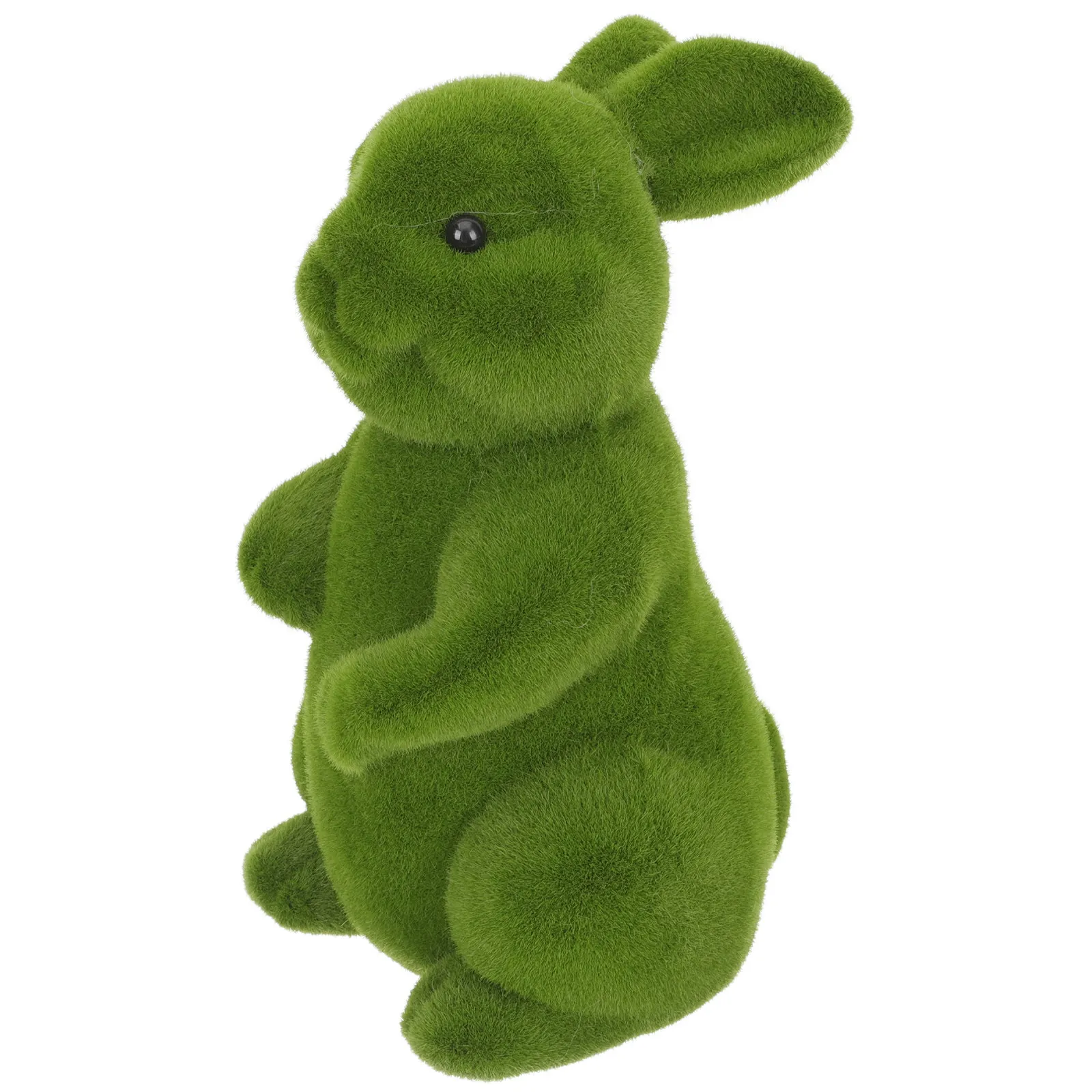 

Rabbit Ornament Easter Garden Decor Green Artificial Bunny Statue Front Door Easter Decoration Patio Lawn Accent