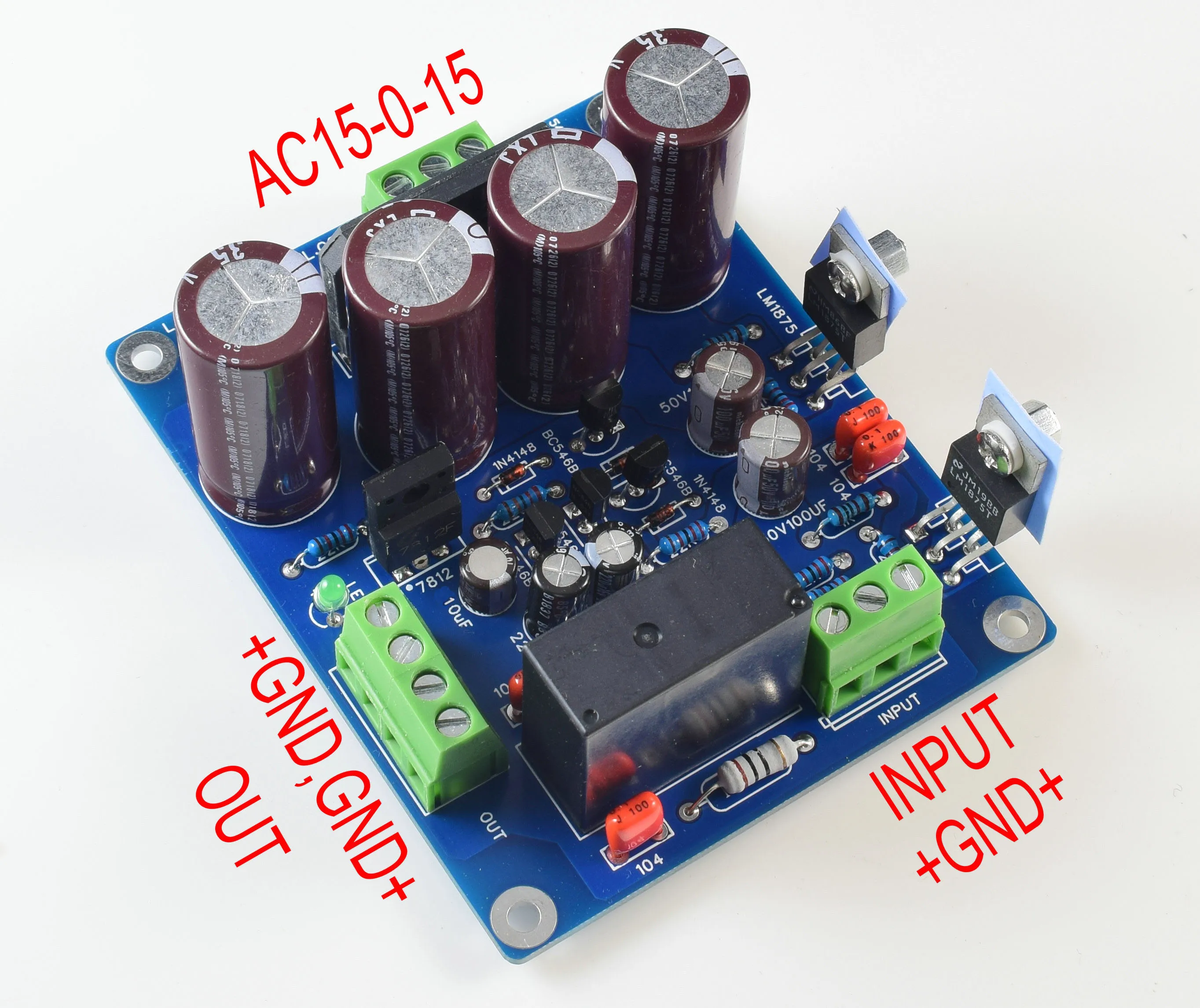 Двухканальная Плата усилителя Nvarcher LM1875T, версия GC